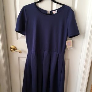 XL Navy Lularoe Amelia Dress